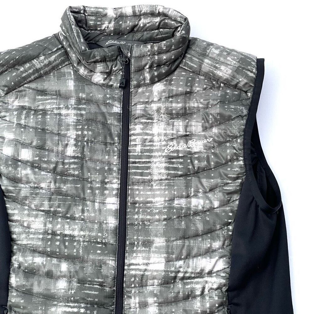 Eddie Bauer x FIRST ASCENT Vest Womens S Gray STORMDOWN 800 Hybrid Puffer